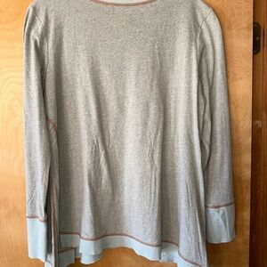 Double D Ranch Gray and Light Blue Sweatshirt